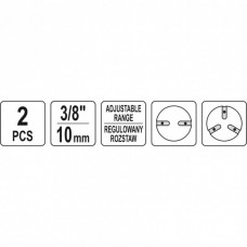 Set adaptoare universale pistoane frana Yato YT-06..